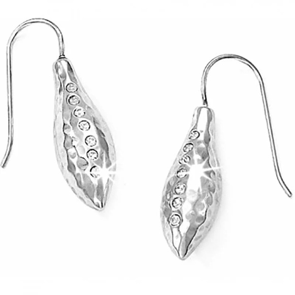 Brighton BILBAO French Wire Drop Long Earrings Crystal - Picture 1 of 4